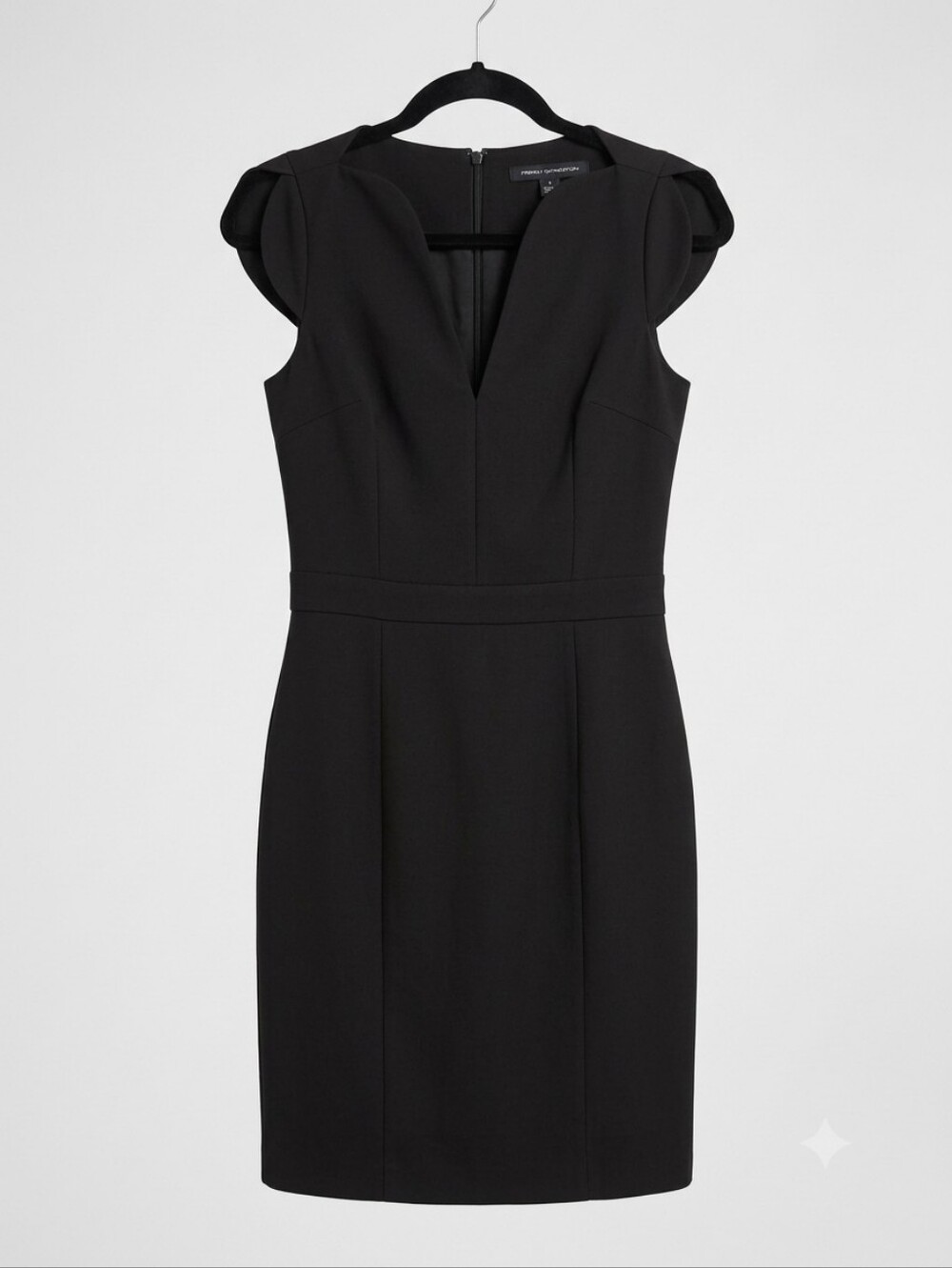 French Connection Black Fitted sheath bodycon dress Sz 4